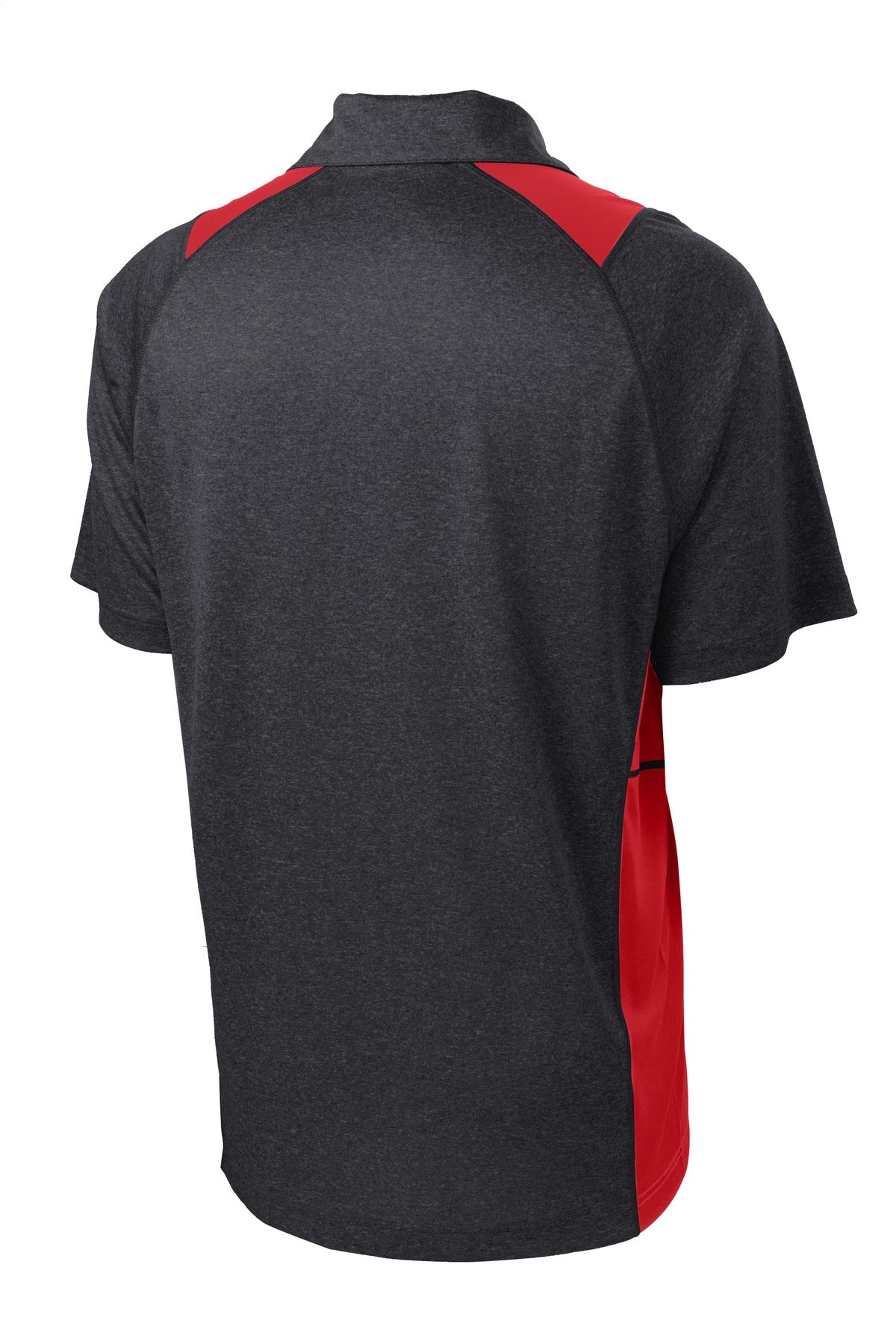 Sport-Tek Heather Colorblock Contender Polo. ST665