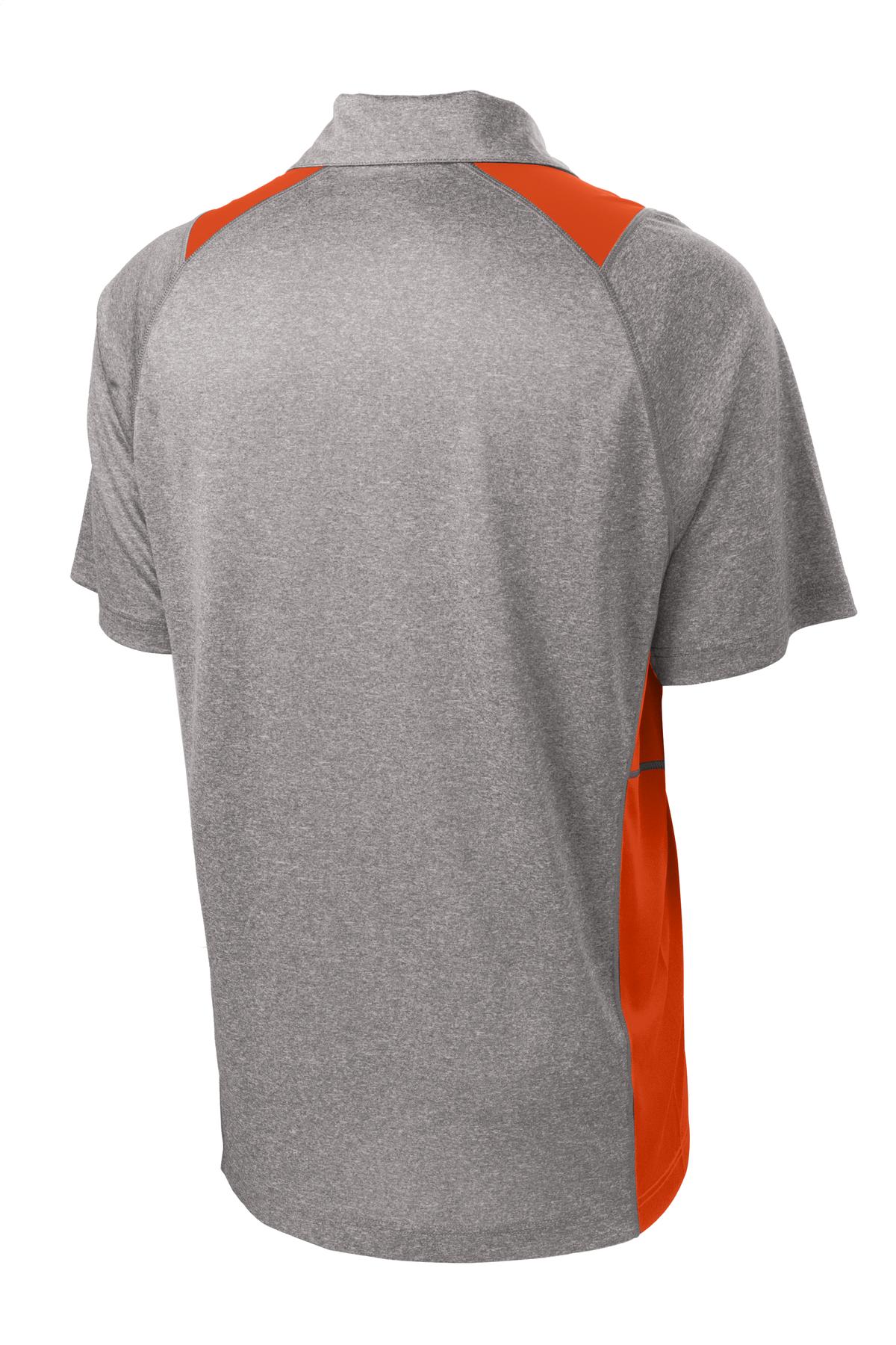 Sport-Tek Heather Colorblock Contender Polo. ST665