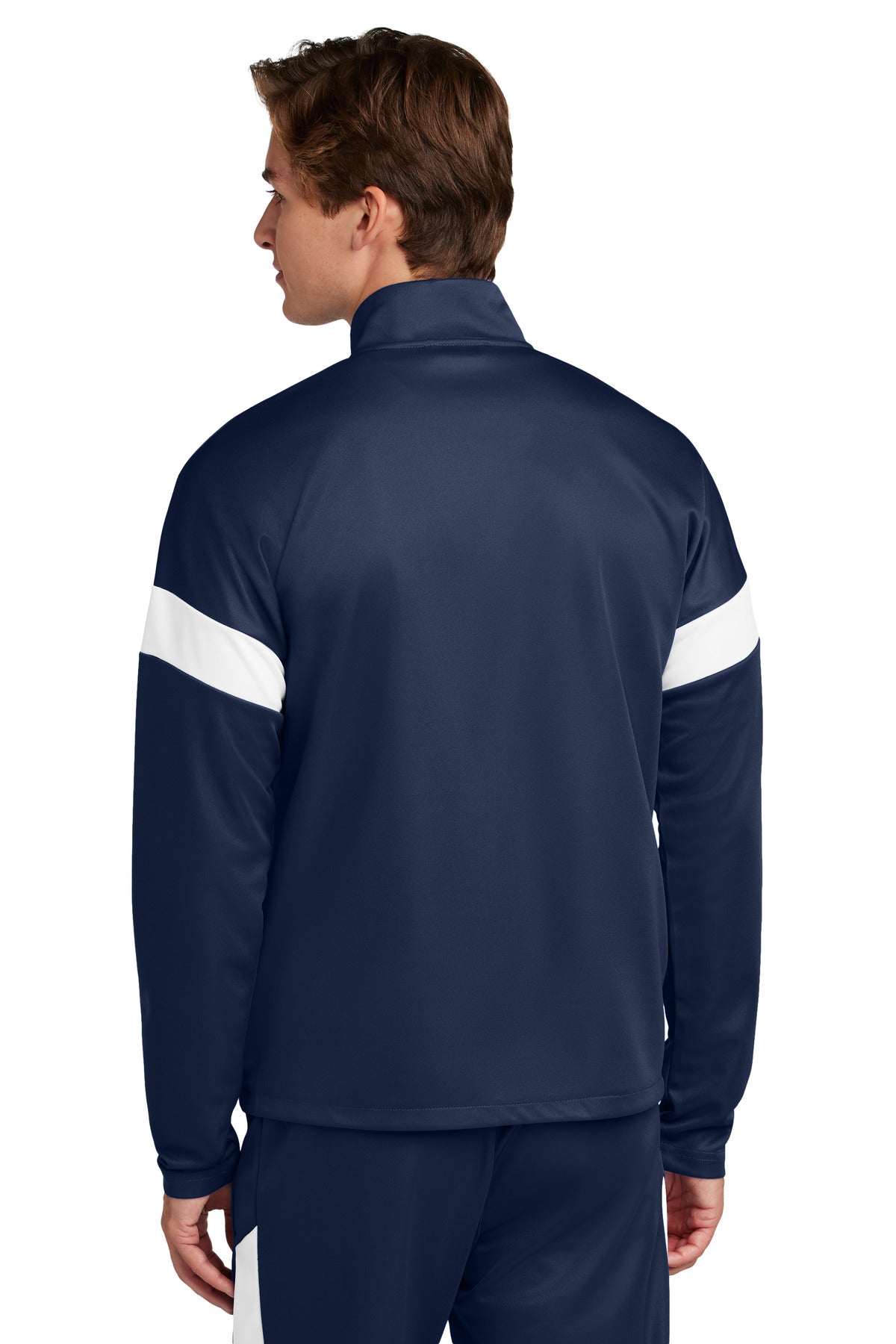 Custom Embroidered Sport-Tek Travel Full-Zip Jacket ST800,True Navy/ White