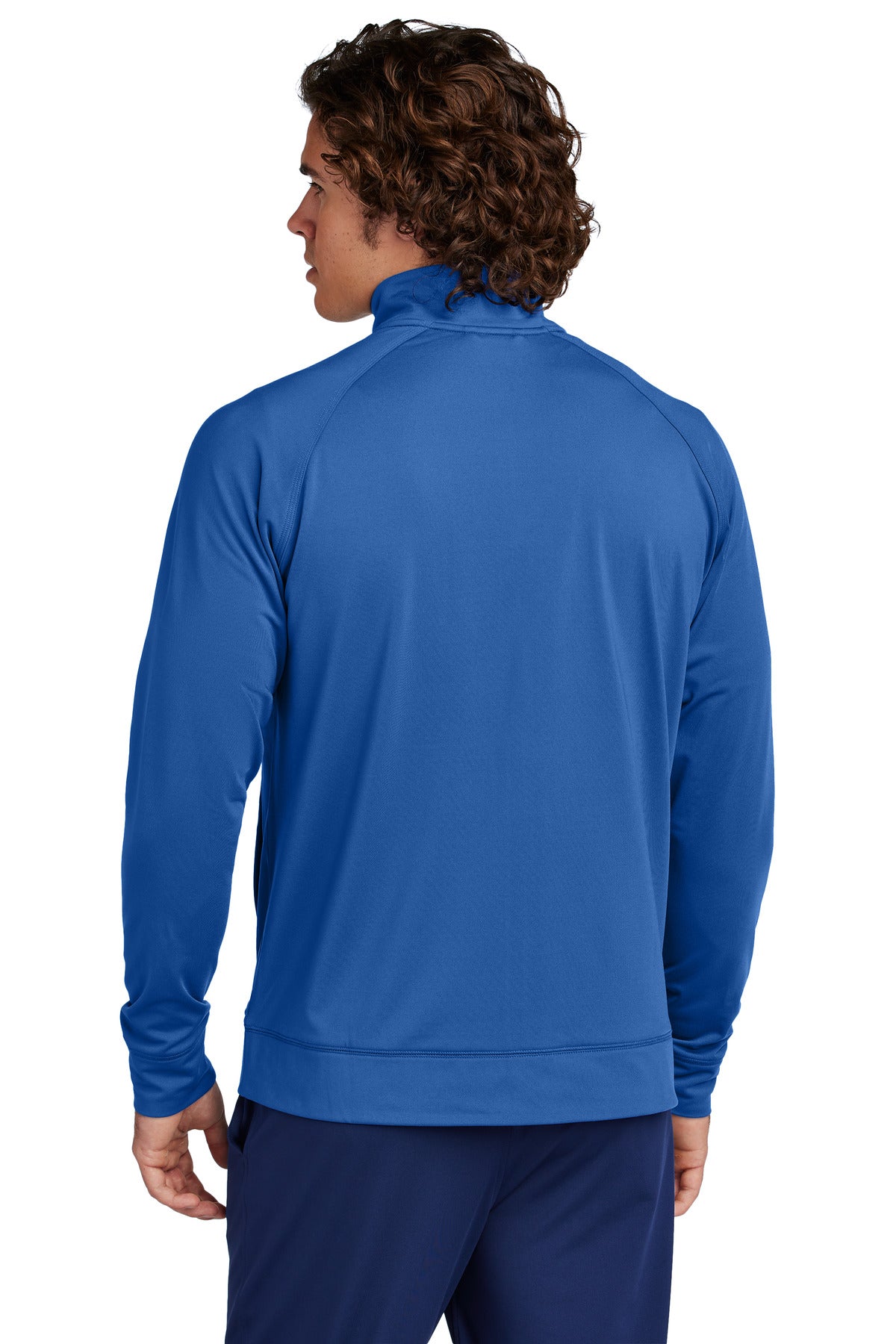 Custom Embroidered Sport-Tek Sport-Wick Stretch Full-Zip Cadet Jacket ST857,True Royal