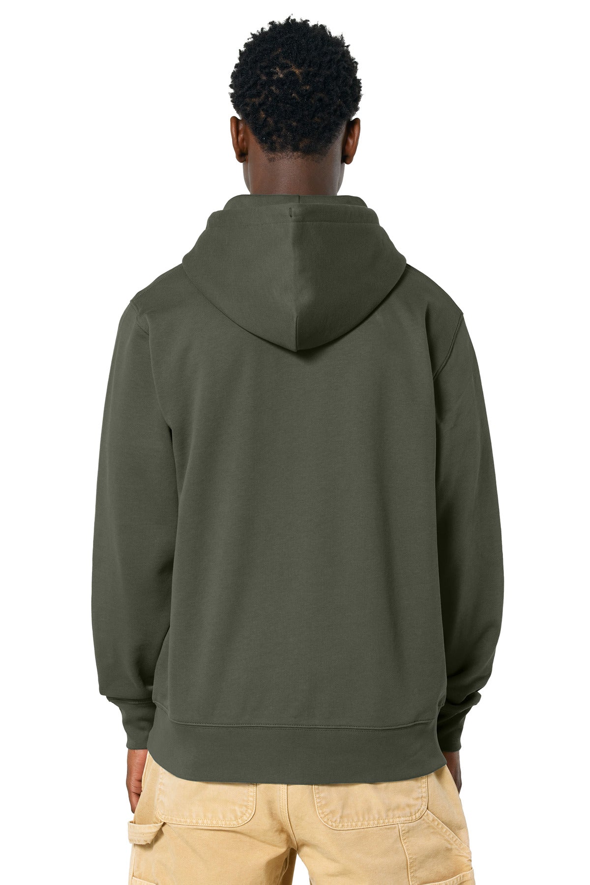 Custom Embroidered Stanley/Stella Unisex Cultivator 2.0 Full-Zip Hooded Sweatshirt SXU005,Khaki Green