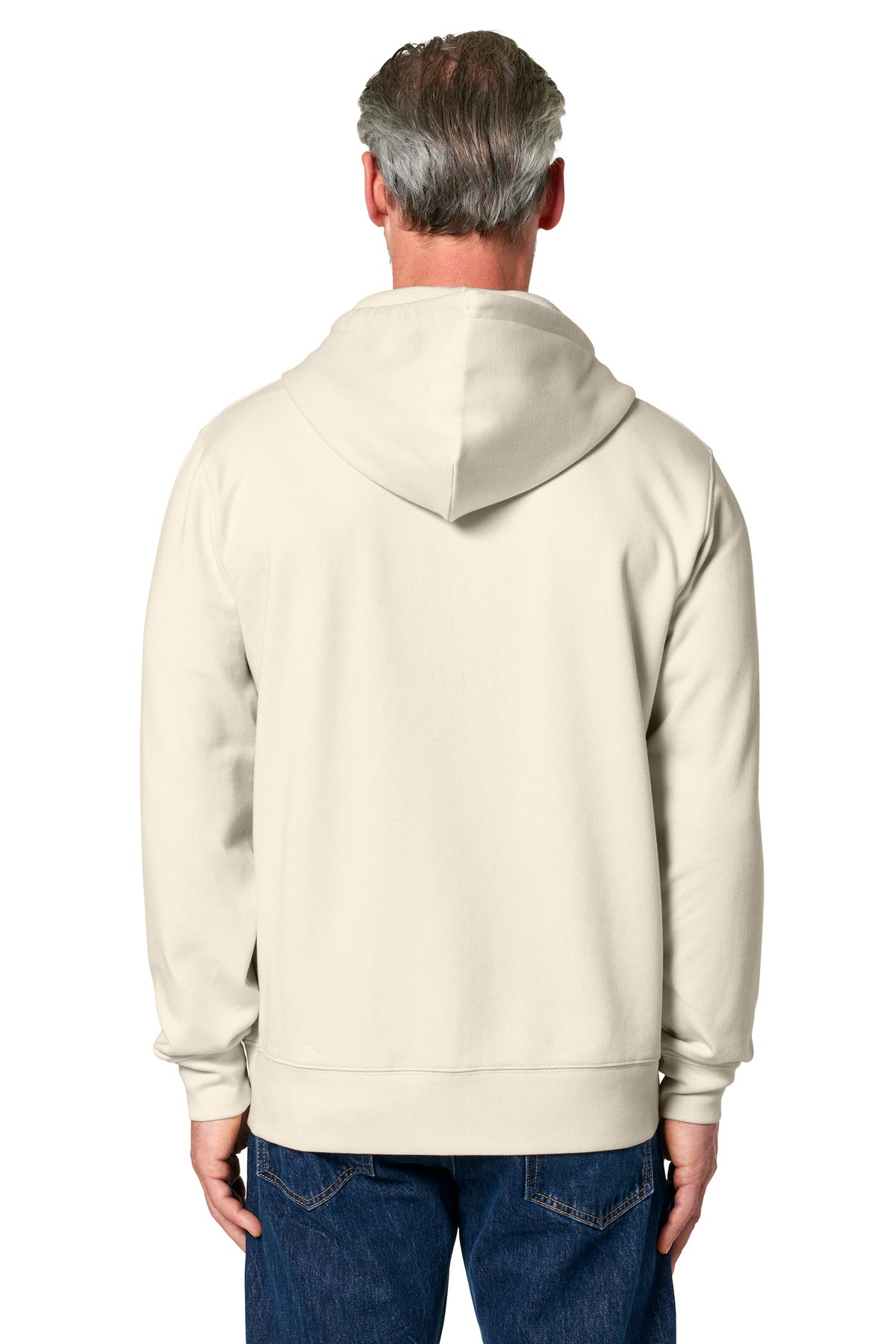 Custom Embroidered Stanley/Stella Unisex Cultivator 2.0 Full-Zip Hooded Sweatshirt SXU005,Natural Raw