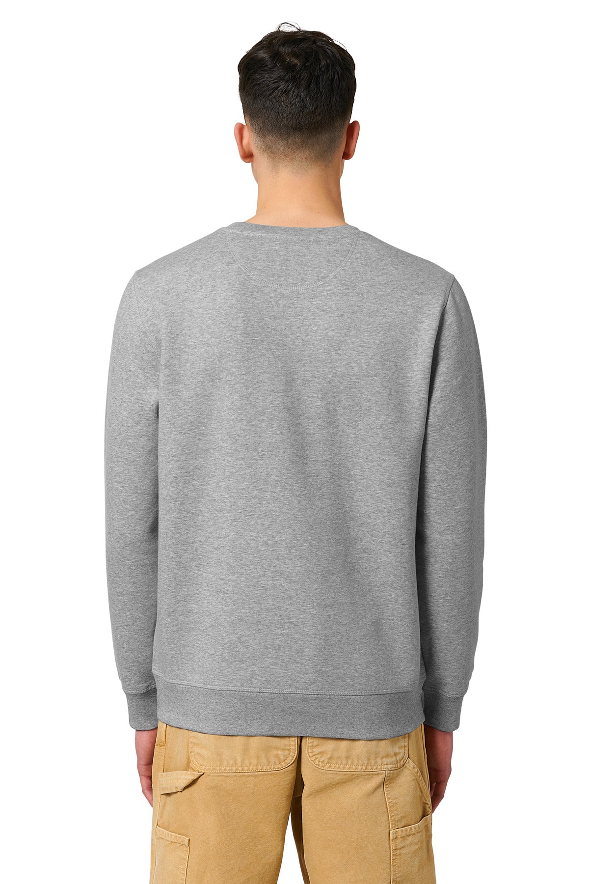 Custom Embroidered Stanley/Stella Unisex Roller Crewneck Sweatshirt SXU010,Heather Grey