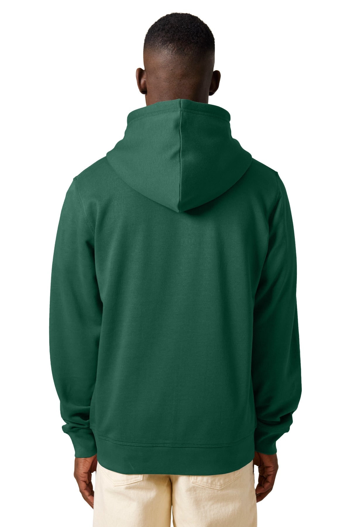 Custom Embroidered Stanley/Stella Unisex Mixer Full-Zip Hooded Sweatshirt SXU011,Bottle Green