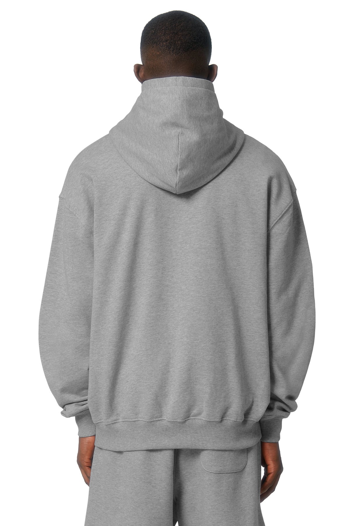 Custom Embroidered Stanley/Stella Unisex Cooper Dry Hooded Sweatshirt SXU028,Heather Grey