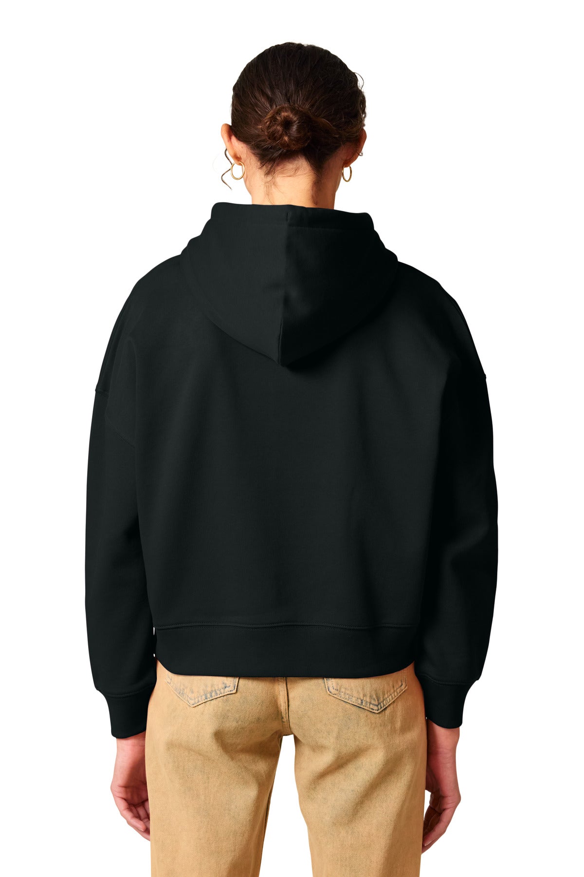 Custom Embroidered Stanley/Stella Women's Stella Nora Hooded Sweatshirt SXW035,Black