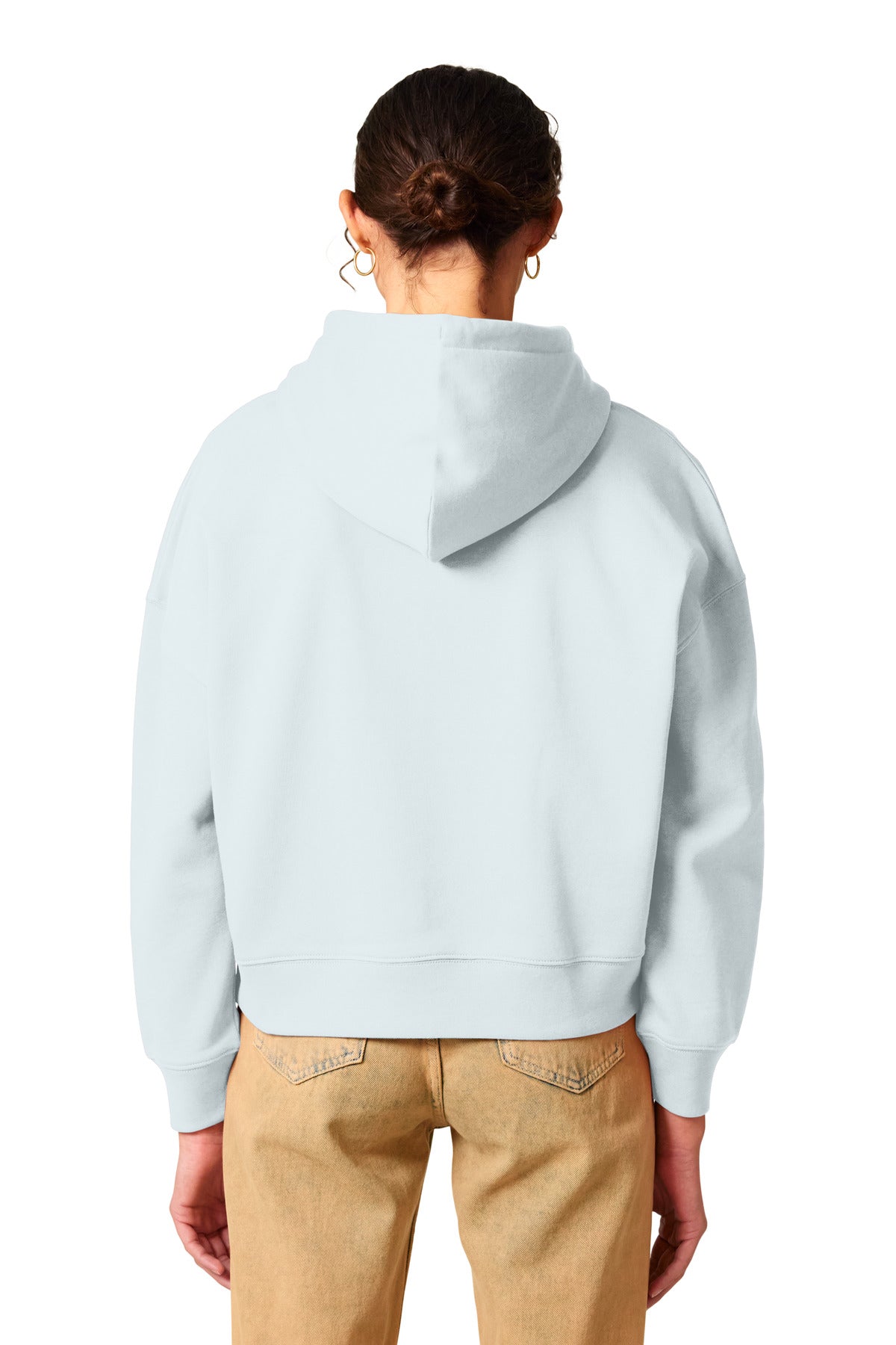 Custom Embroidered Stanley/Stella Women's Stella Nora Hooded Sweatshirt SXW035,Blue Ice