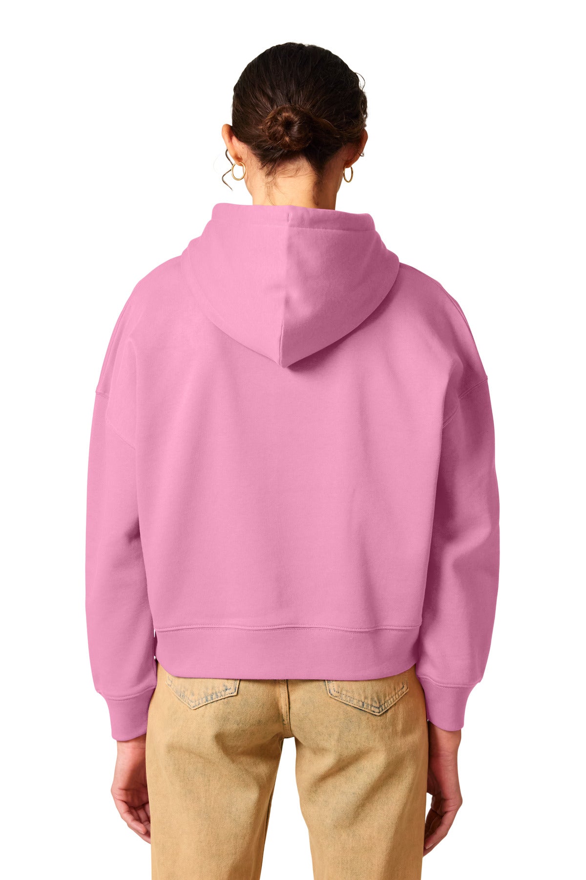 Custom Embroidered Stanley/Stella Women's Stella Nora Hooded Sweatshirt SXW035,Bubble Pink