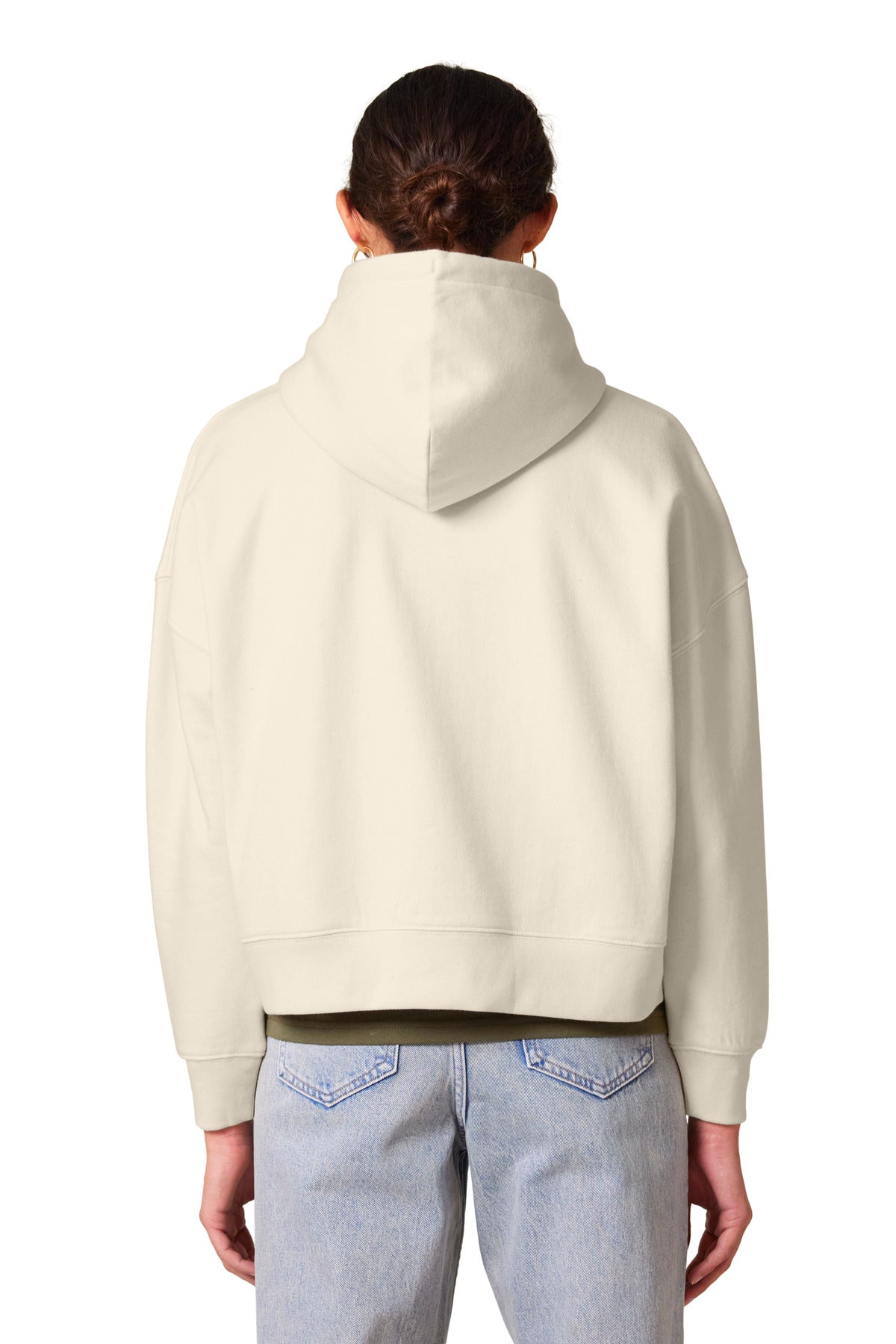 Custom Embroidered Stanley/Stella Women's Stella Nora Hooded Sweatshirt SXW035,Natural Raw