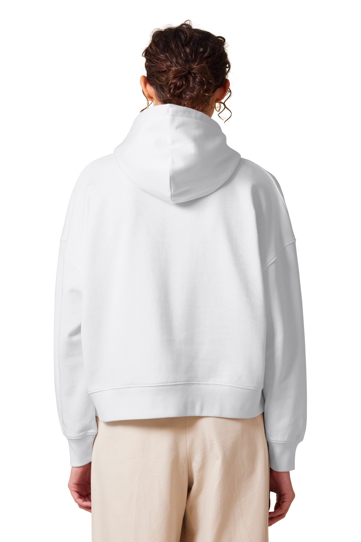 Custom Embroidered Stanley/Stella Women's Stella Nora Hooded Sweatshirt SXW035,White