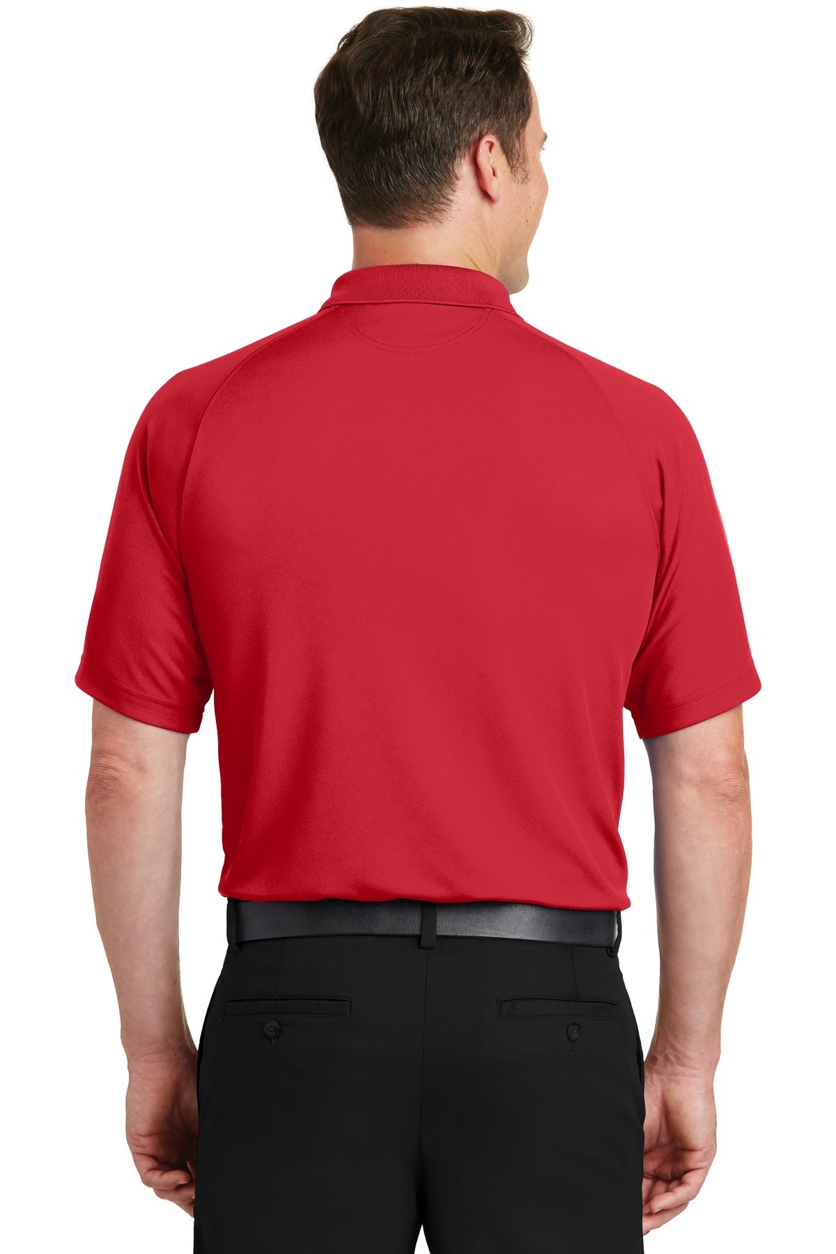 Custom Embroidered Sport-Tek Dry Zone Raglan Polo. T475,True Red
