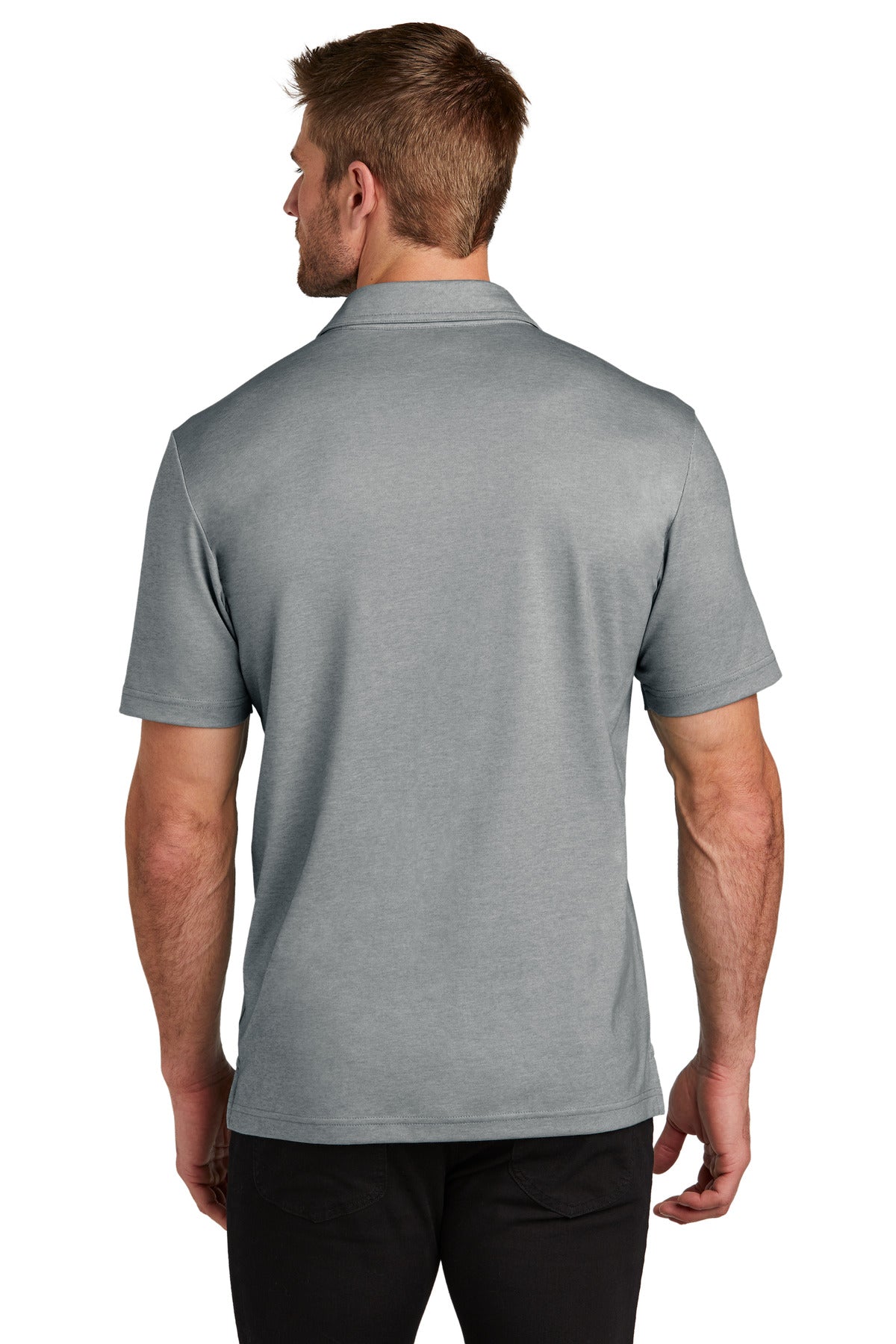 Custom Embroidered TravisMathew Sunsetters Pocket Polo TM1MZ344,Grey Heather