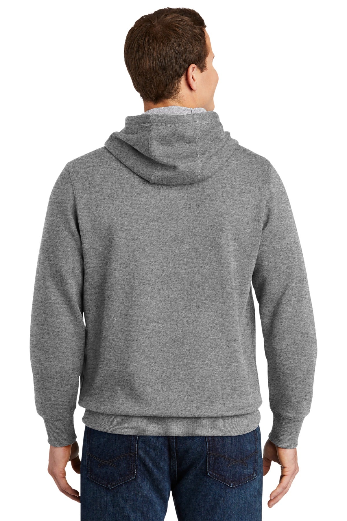 Custom Embroidered Sport-Tek Tall Pullover Hooded Sweatshirt. TST254,Vintage Heather