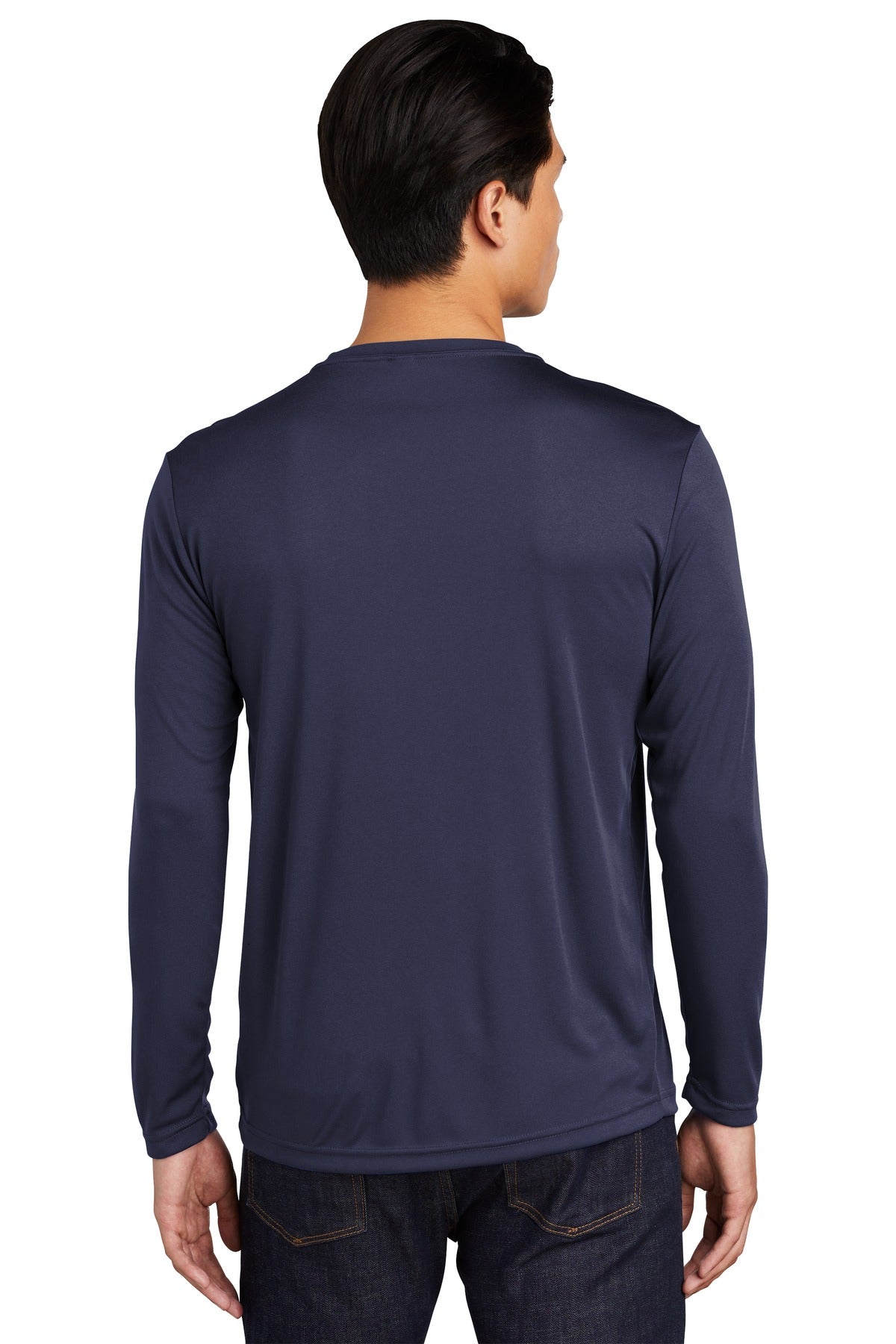 Custom Embroidered Sport-Tek Tall Long Sleeve PosiCharge Competitor Tee. TST350LS,True Navy
