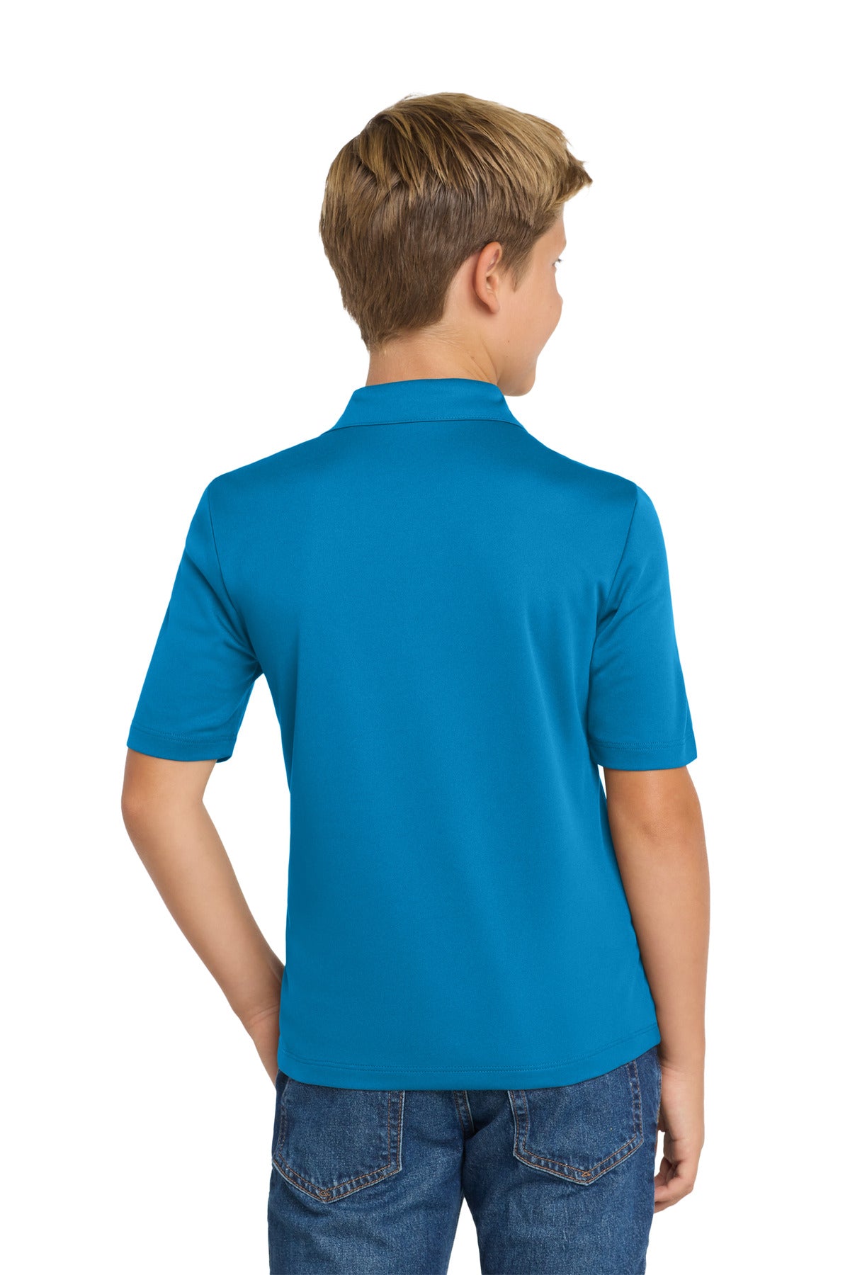 Custom Embroidered Port Authority Youth Silk Touch Performance Polo. Y540,Brilliant Blue