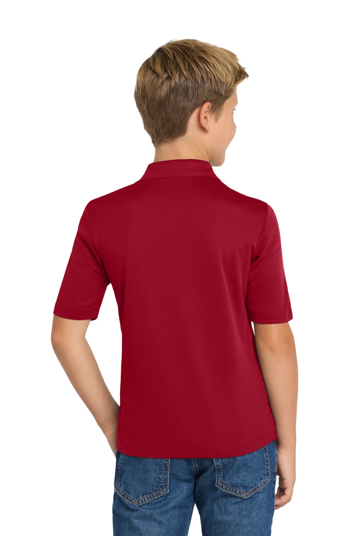 Custom Embroidered Port Authority Youth Silk Touch Performance Polo. Y540,Red