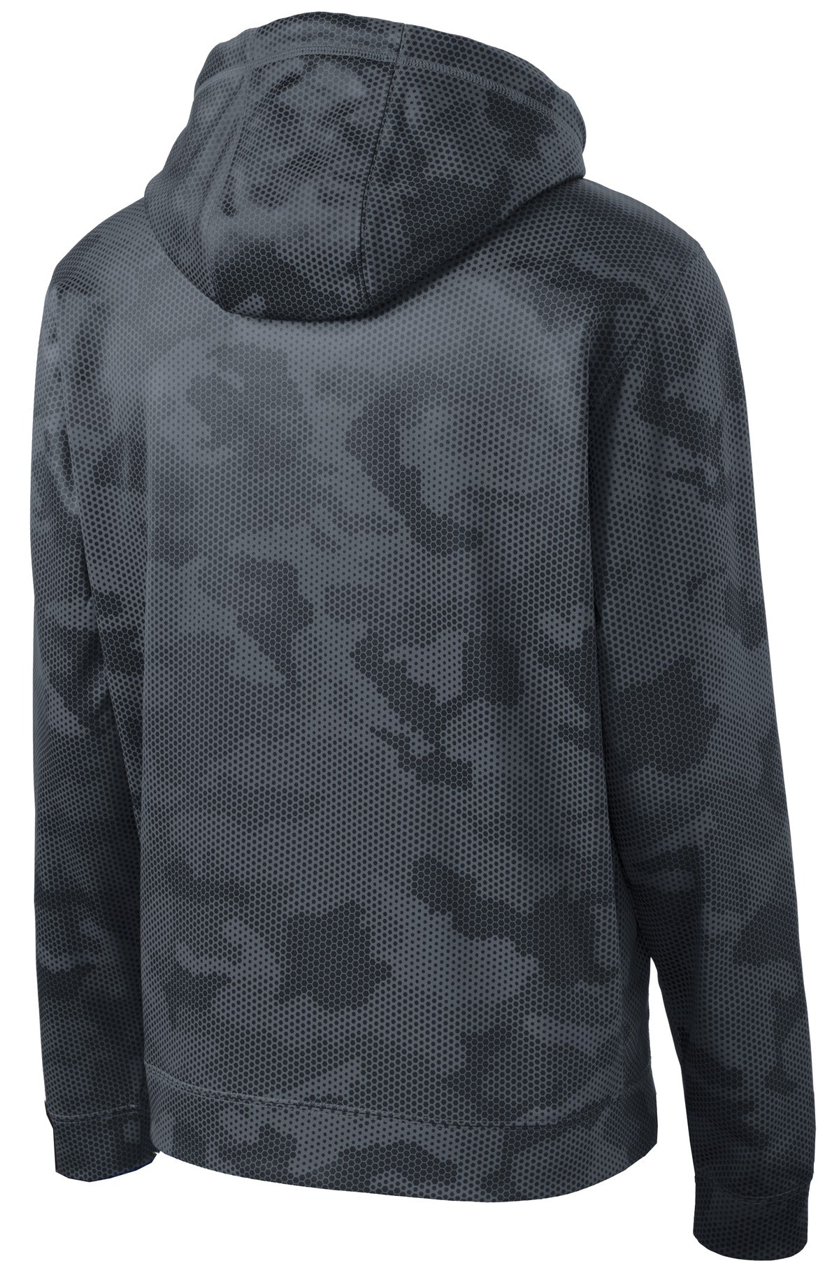 Sport-Tek Youth Sport-Wick CamoHex Fleece Hooded Pullover. YST240