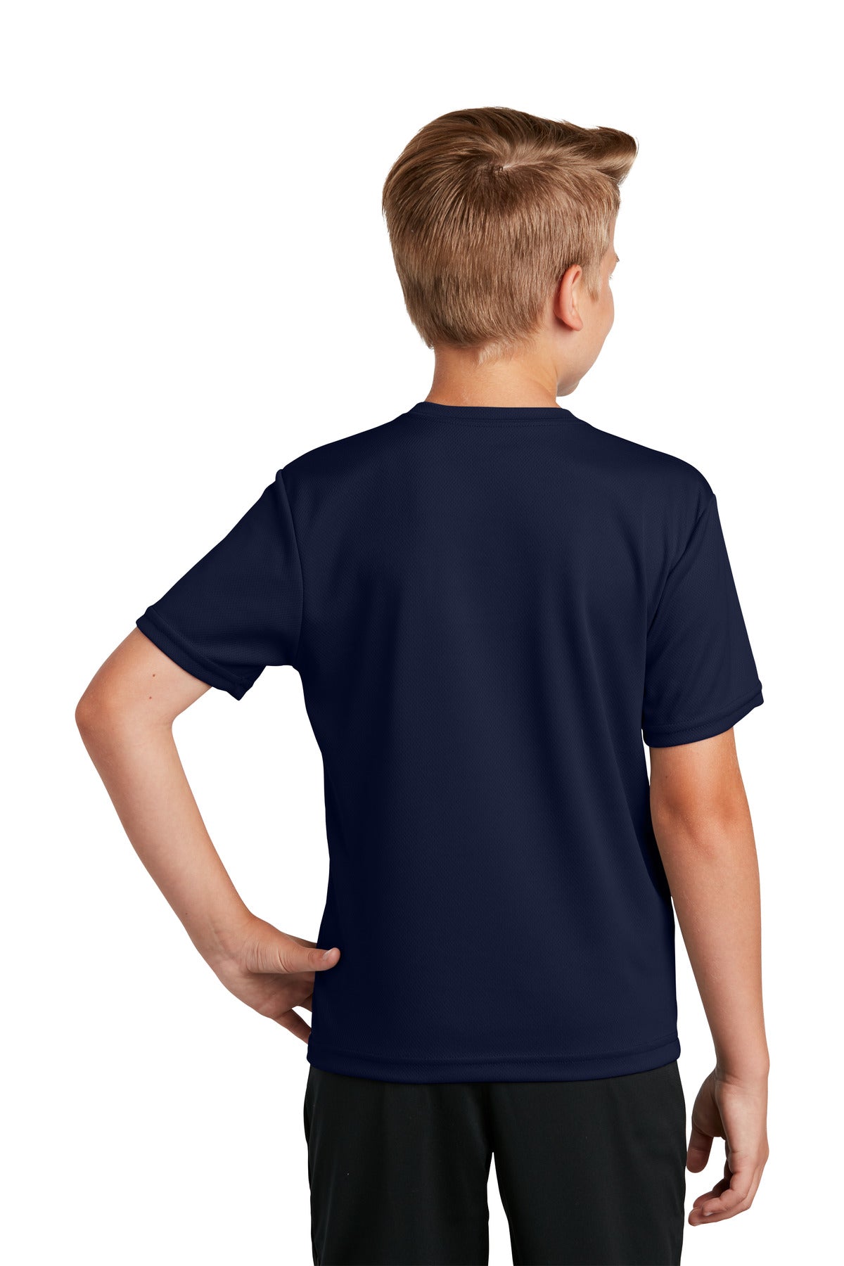Custom Embroidered Sport-Tek Youth PosiCharge RacerMesh Tee. YST340,True Navy