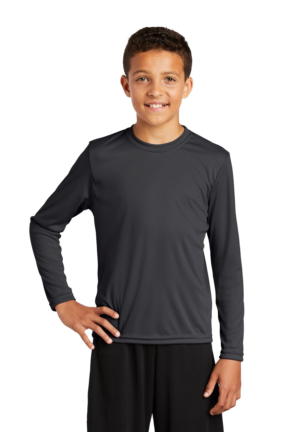 Sport-Tek Youth Long Sleeve PosiCharge Competitor Tee. YST350LS