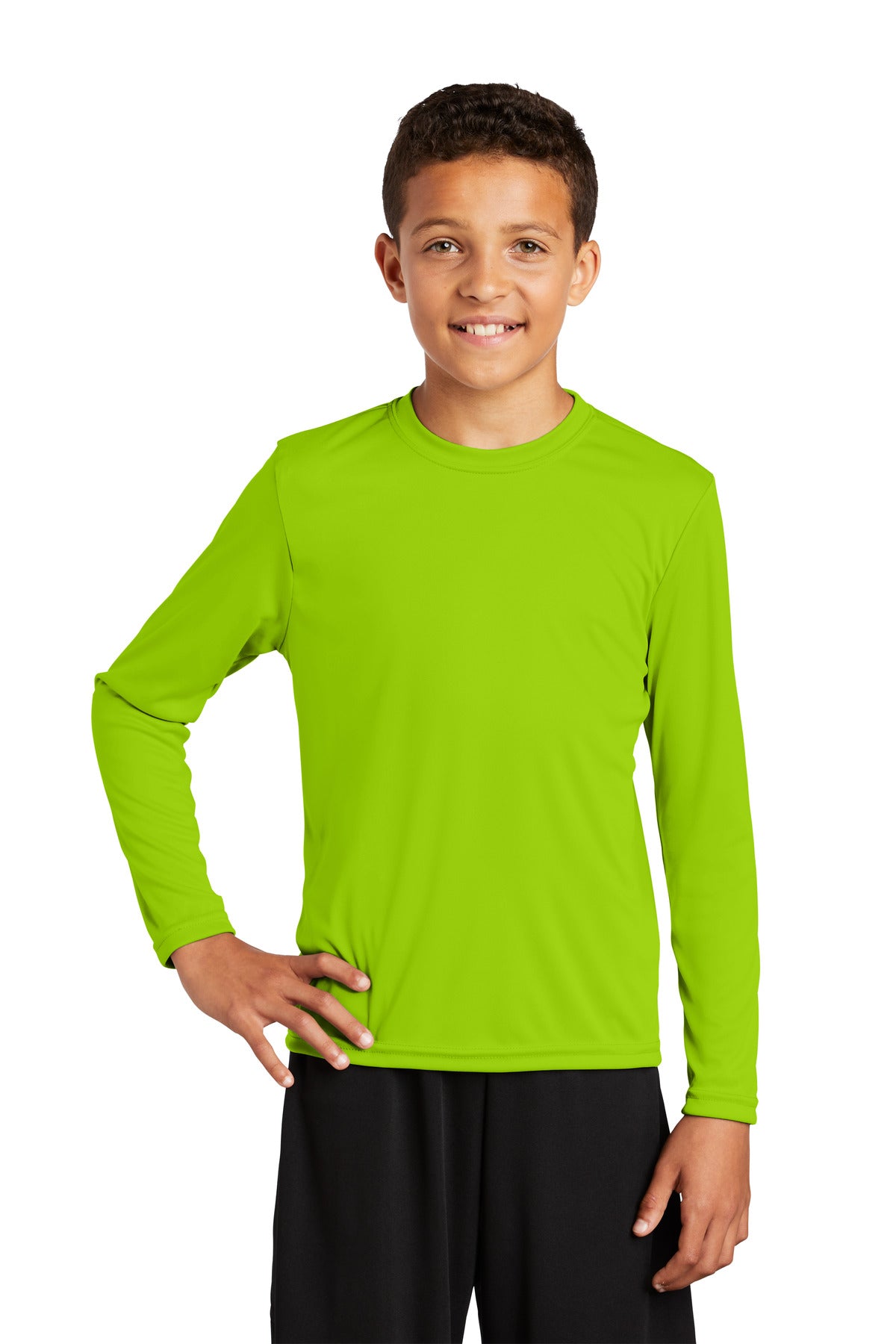 Sport-Tek Youth Long Sleeve PosiCharge Competitor Tee. YST350LS