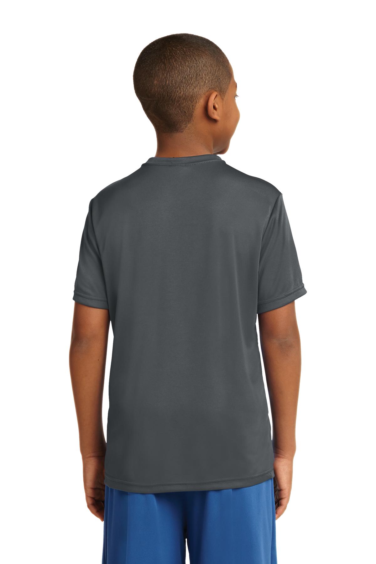 Custom Embroidered Sport-Tek Youth PosiCharge Competitor Tee. YST350,Iron Grey