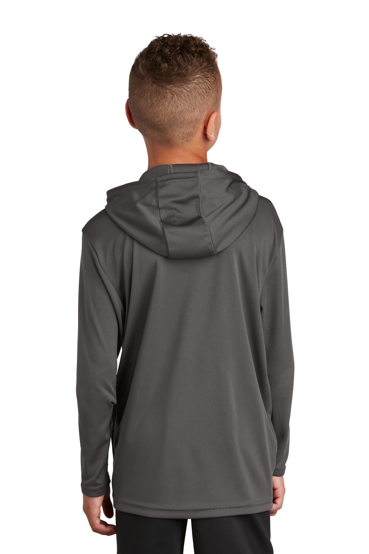 Custom Embroidered Sport-Tek Youth PosiCharge Competitor Hooded Pullover. YST358,Iron Grey