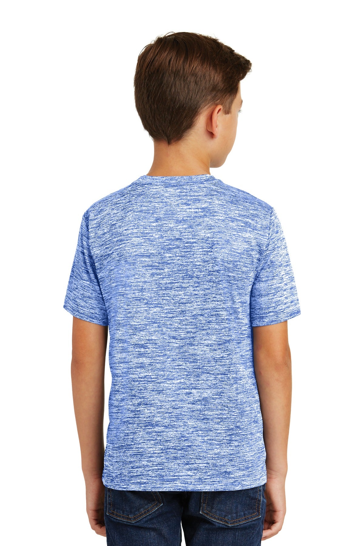 Custom Embroidered Sport-Tek Youth PosiCharge Electric Heather Tee. YST390,True Royal Electric