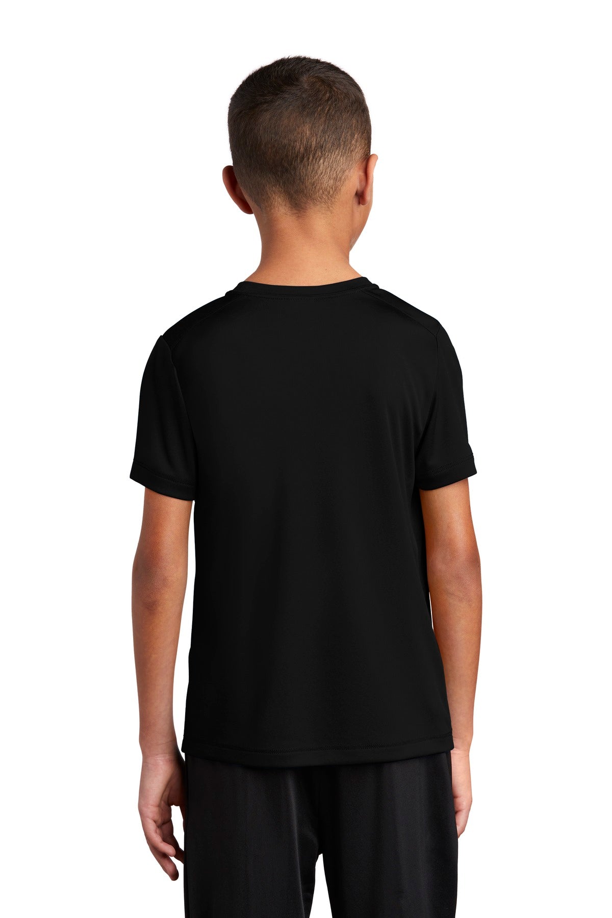 Custom Embroidered Sport-Tek Youth Posi-UV Pro Tee. YST420,Black