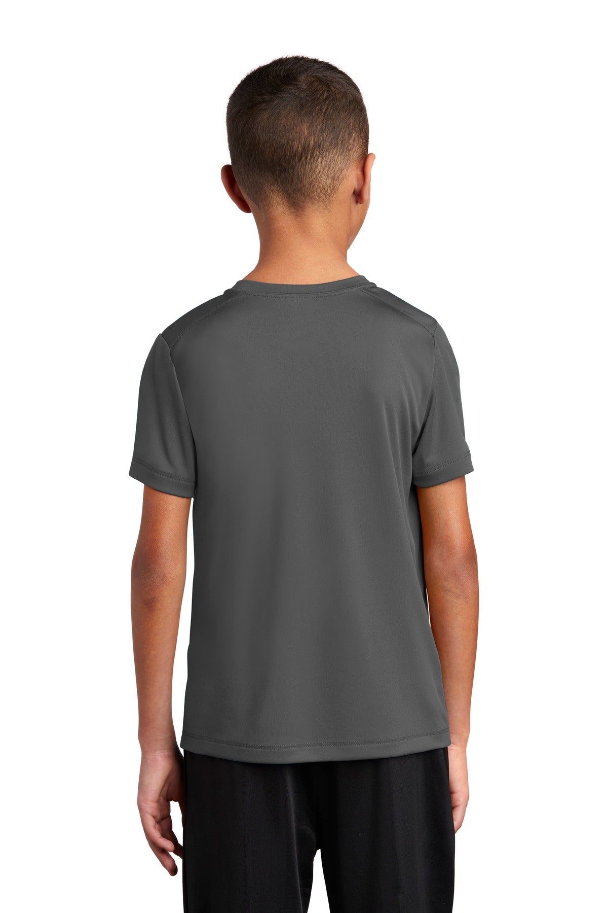 Custom Embroidered Sport-Tek Youth Posi-UV Pro Tee. YST420,Dark Smoke Grey