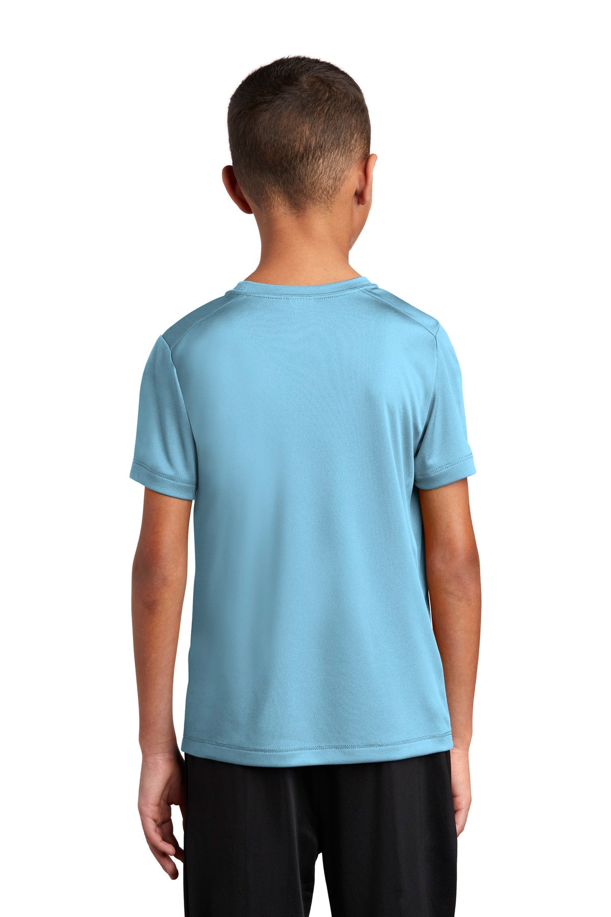 Custom Embroidered Sport-Tek Youth Posi-UV Pro Tee. YST420,Light Blue