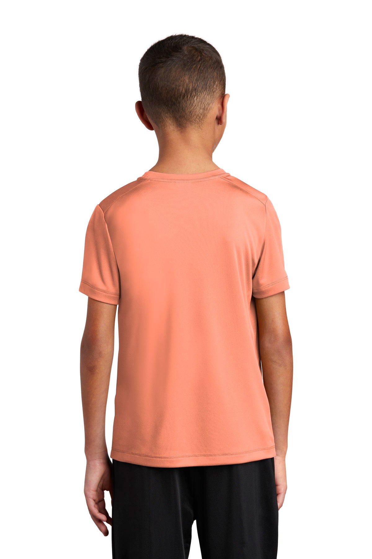Custom Embroidered Sport-Tek Youth Posi-UV Pro Tee. YST420,Soft Coral