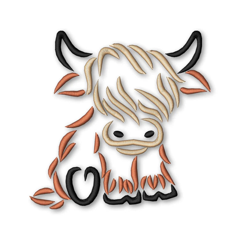 Highland Cow Sketch