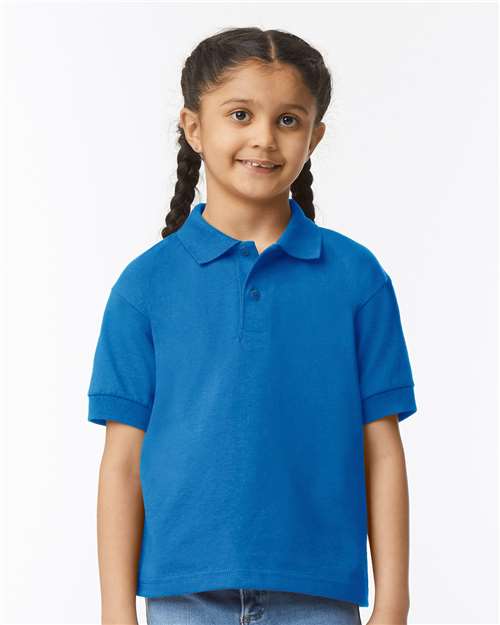 Custom Embroidered  Gildan DryBlend® Youth Jersey Polo 8800B  