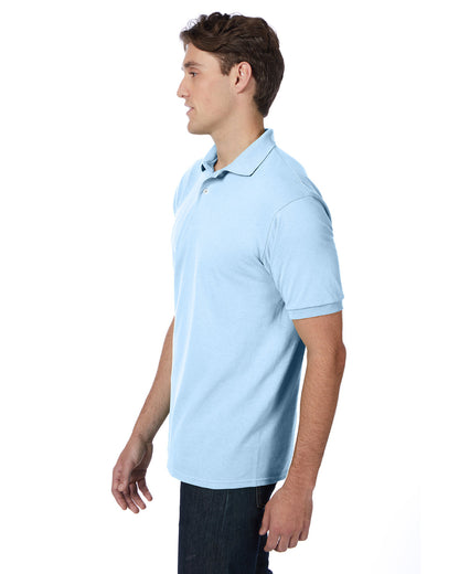 Hanes Adult EcoSmart® Jersey Knit Polo 054 LIGHT BLUE