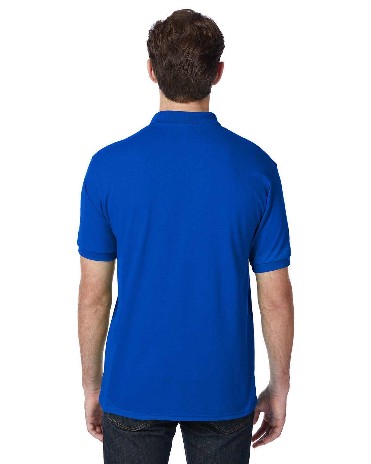 Hanes Adult EcoSmart® Jersey Knit Polo 054 DEEP ROYAL