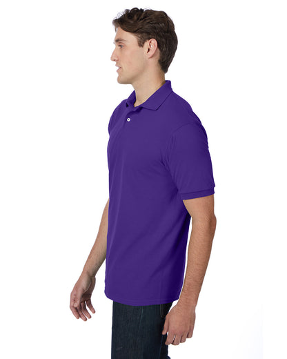 Hanes Adult EcoSmart® Jersey Knit Polo 054 PURPLE