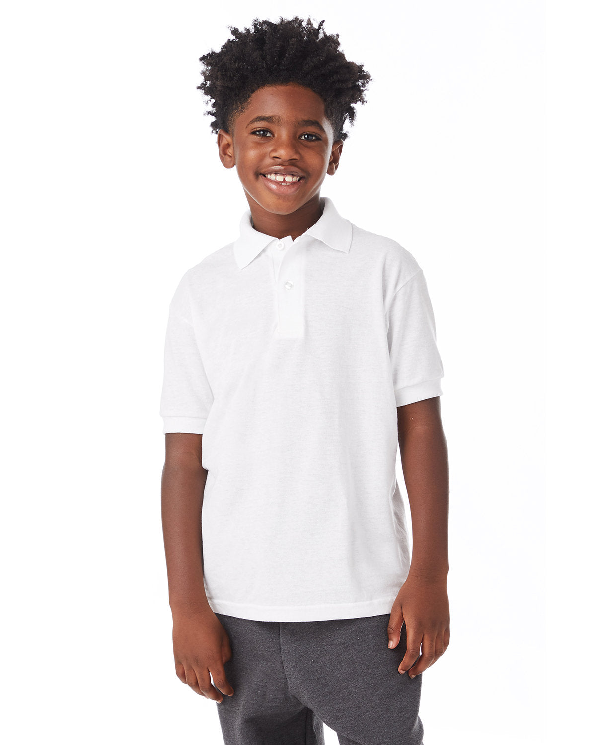 Hanes Youth EcoSmart® Jersey Knit Polo 054Y