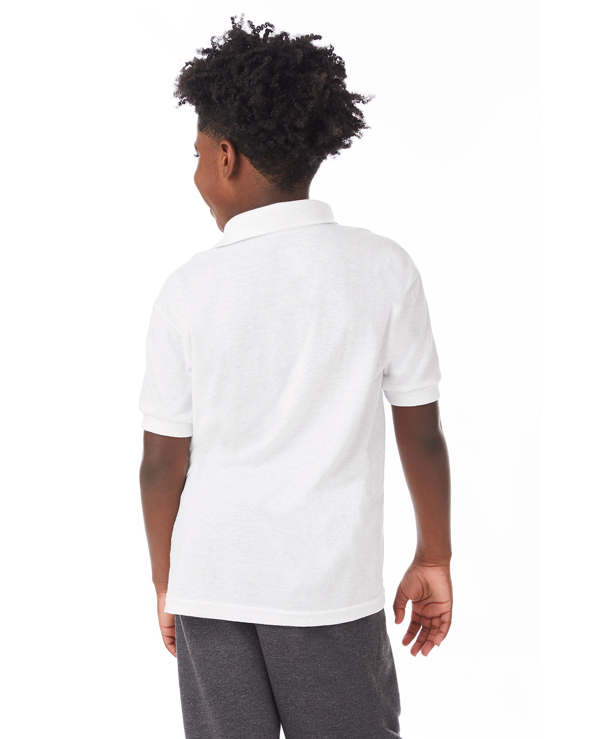 Hanes Youth EcoSmart® Jersey Knit Polo 054Y