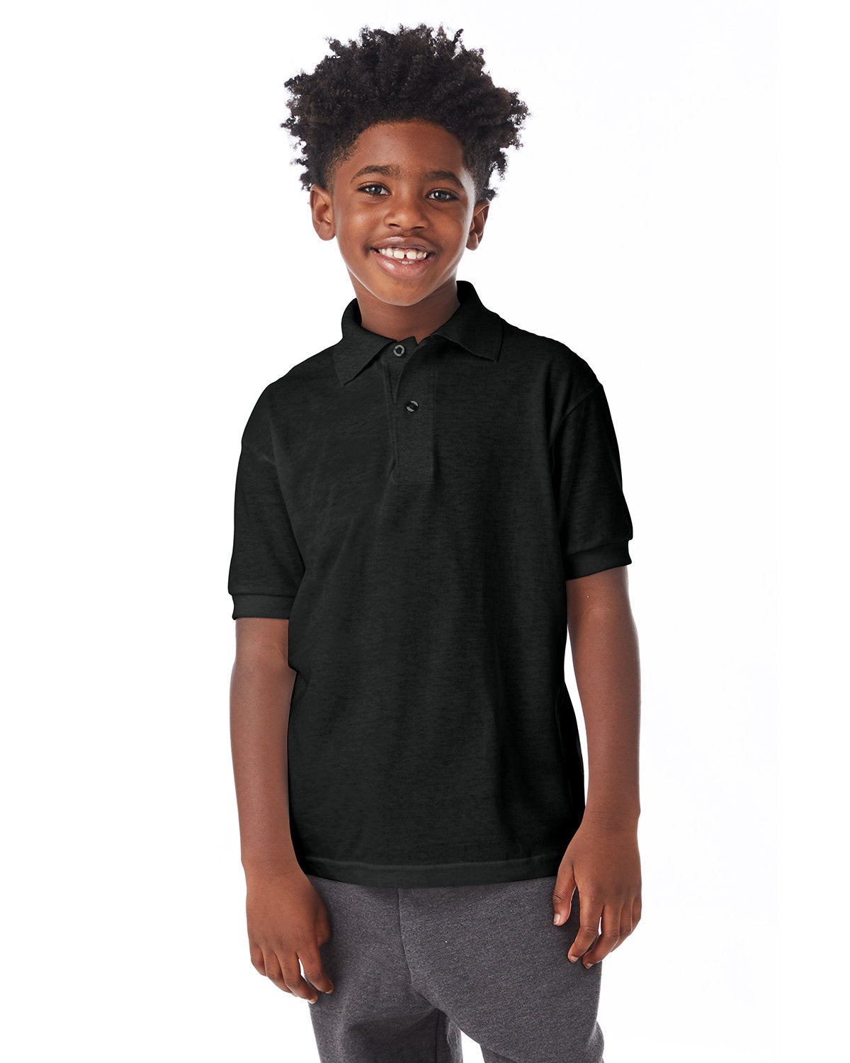 Hanes Youth EcoSmart® Jersey Knit Polo 054Y