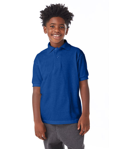 Hanes Youth EcoSmart® Jersey Knit Polo 054Y