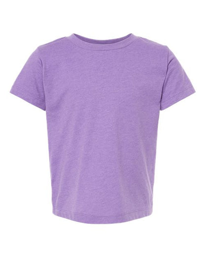 BELLA + CANVAS Toddler Jersey Tee 3001T Heather Team Purple Custom Embroidered Business Logo