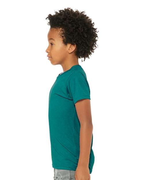 BELLA + CANVAS Youth Triblend Tee 3413Y Custom Embroidered Business Logo