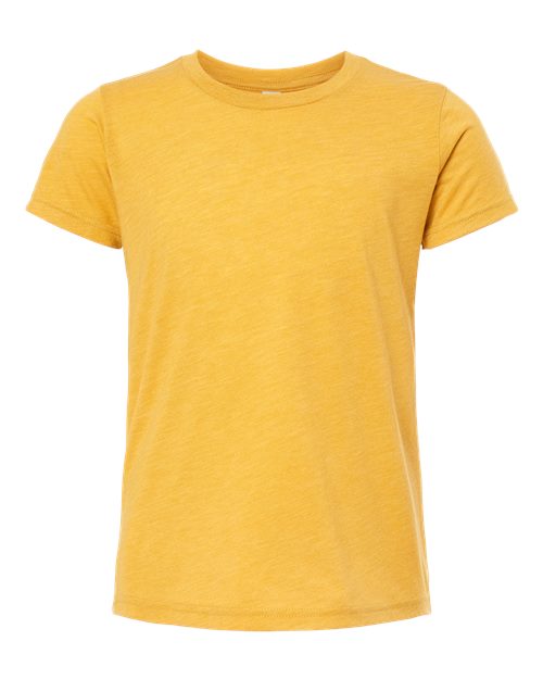 BELLA + CANVAS Youth Triblend Tee 3413Y Custom Embroidered Business Logo