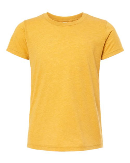 BELLA + CANVAS Youth Triblend Tee 3413Y Custom Embroidered Business Logo