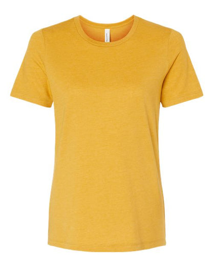 BELLA + CANVAS Women’s Relaxed Fit Heather CVC Tee 6400CVC Custom Embroidered Business Logo