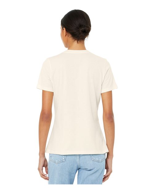 BELLA + CANVAS Women’s Relaxed Fit Heather CVC Tee 6400CVC Custom Embroidered Business Logo