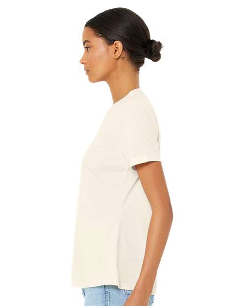 BELLA + CANVAS Women’s Relaxed Fit Heather CVC Tee 6400CVC Custom Embroidered Business Logo