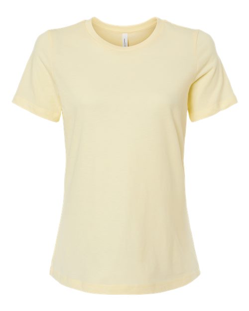 BELLA + CANVAS Women’s Relaxed Fit Heather CVC Tee 6400CVC Custom Embroidered Business Logo