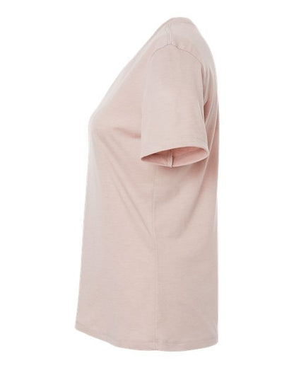 BELLA + CANVAS Women’s Relaxed Fit Heather CVC Tee 6400CVC Heather Pink Gravel