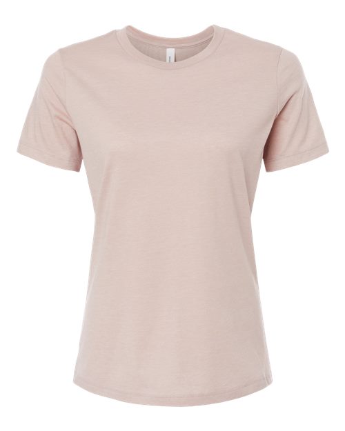 BELLA + CANVAS Women’s Relaxed Fit Heather CVC Tee 6400CVC Custom Embroidered Business Logo